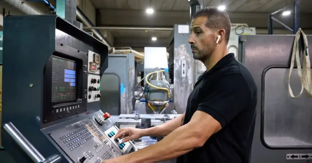 bhp ryzyko zawodowe operator obrabiarki CNC