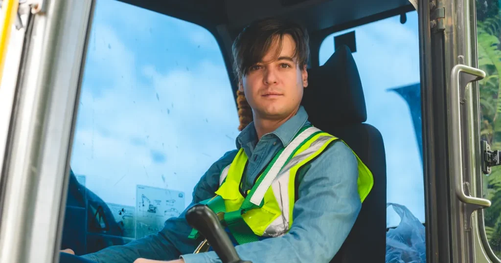 bhp ryzyko zawodowe operator koparko-ładowarki