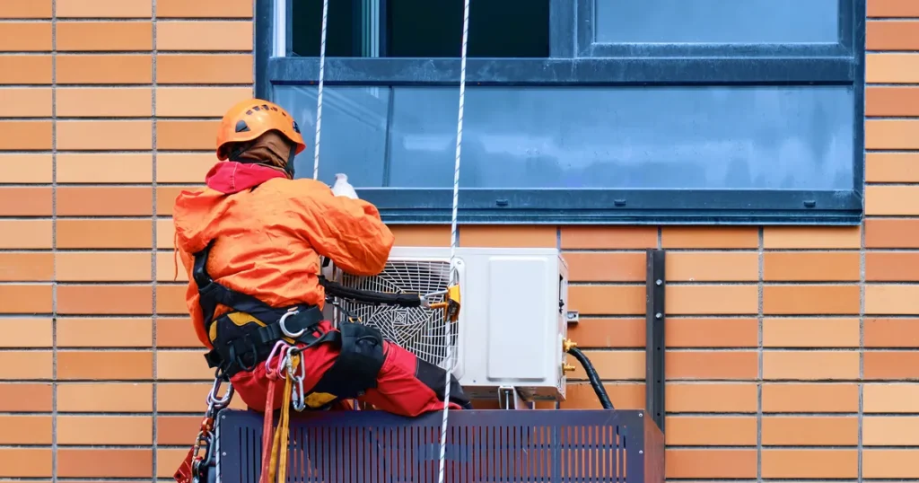 bhp ryzyko zawodowe alpinista przemysłowy