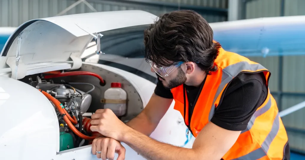bhp ryzyko zawodowe elektromonter lotniczy