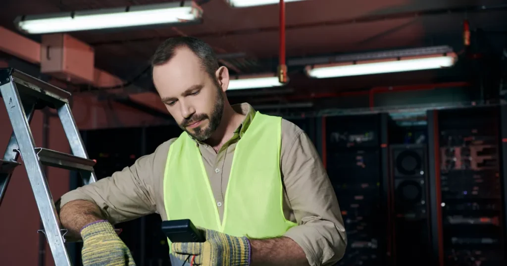 bhp ryzyko zawodowe elektromonter telekomunikacyjnych urządzeń zasilających