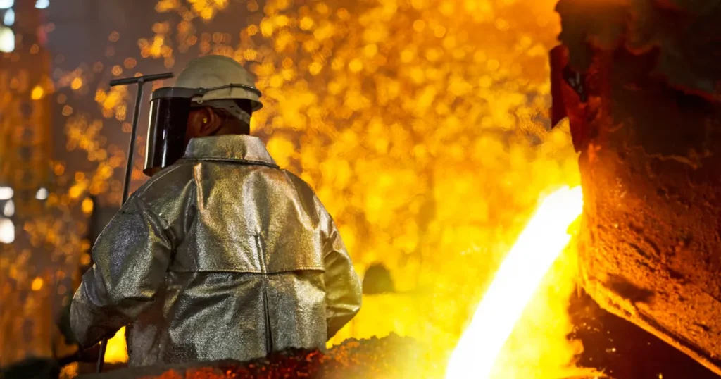 bhp ryzyko zawodowe operator ciągłego odlewania stali