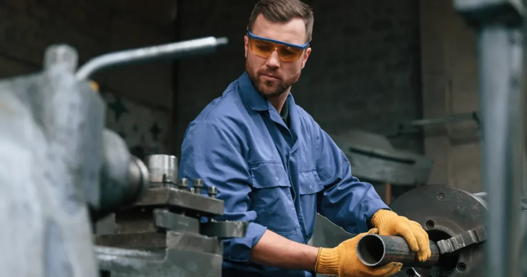 bhp ryzyko zawodowe operator maszyn do obróbki skrawaniem