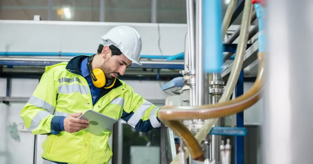 bhp ryzyko zawodowe operator urządzeń do produkcji chemikaliów nieorganicznych