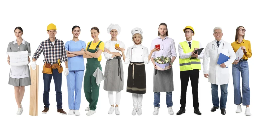 bhp ryzyko zawodowe – pracownicy różnych zawodów